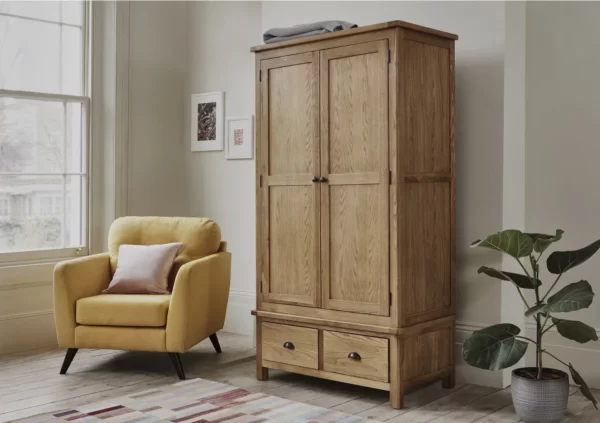 Atlantic 2 door 2 drawer wardrobe