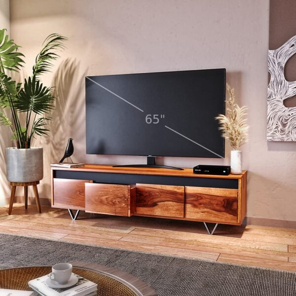 Boho Sheesham Wood Tv Unit