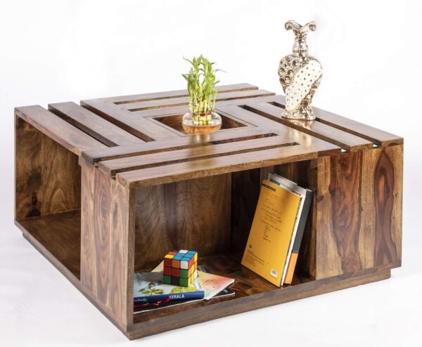 Lynet Sheesham Wood Console Coffee Table